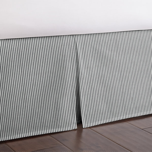 The Tailor's Bed Ticking Tailored Bed Skirt & Reviews Perigold